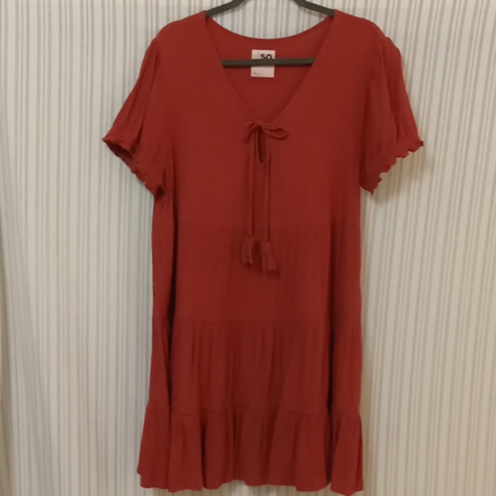 SO Baby Doll Short Sleeves Dress  XL